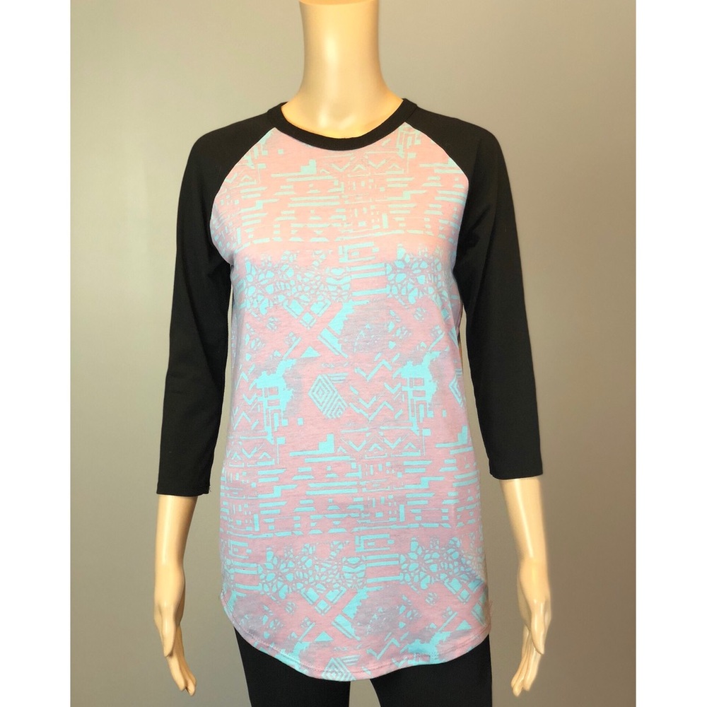 Lularoe printed baseball tee shirt